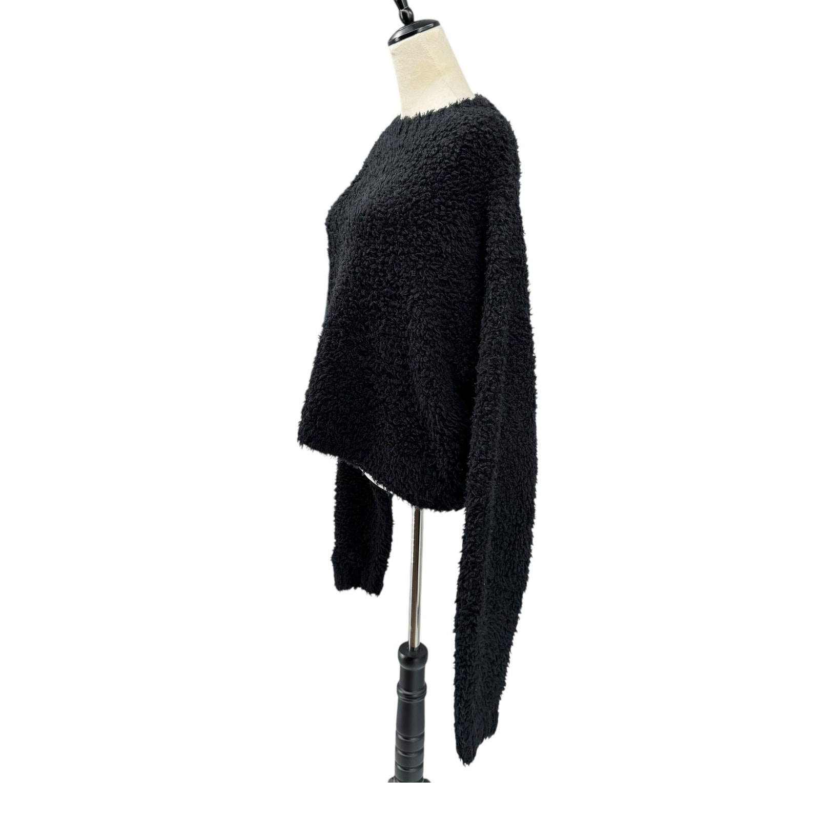Shoreditch Ski Club Nwt Rocky Cropped Crew Neck Wool Blend Relaxed Fuzzy Sweater — image 3 of 8